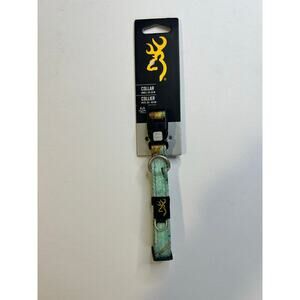 Browning NWT classic webbing collar realtree seaglass teal small 10"-16"